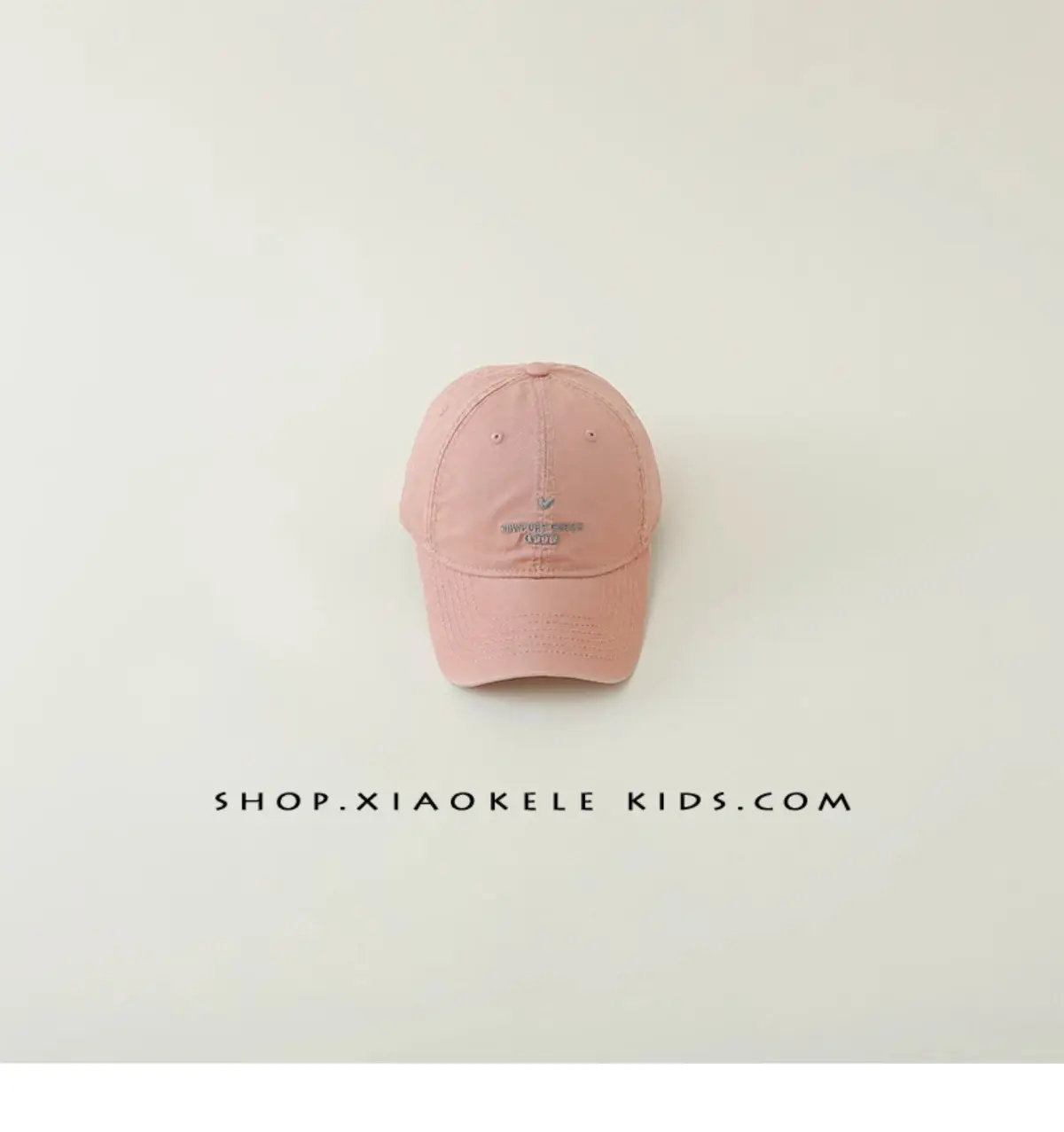 Kids Baseball Cap White Korean Embroidered Spring Autumn — feature 18