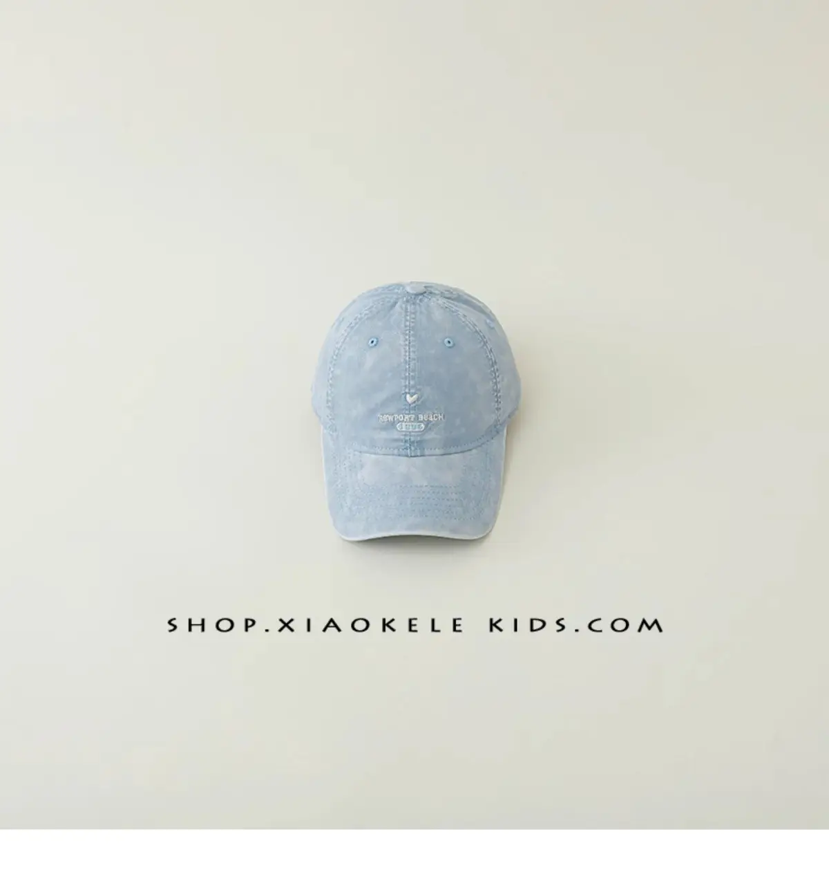 Kids Baseball Cap White Korean Embroidered Spring Autumn — feature 19