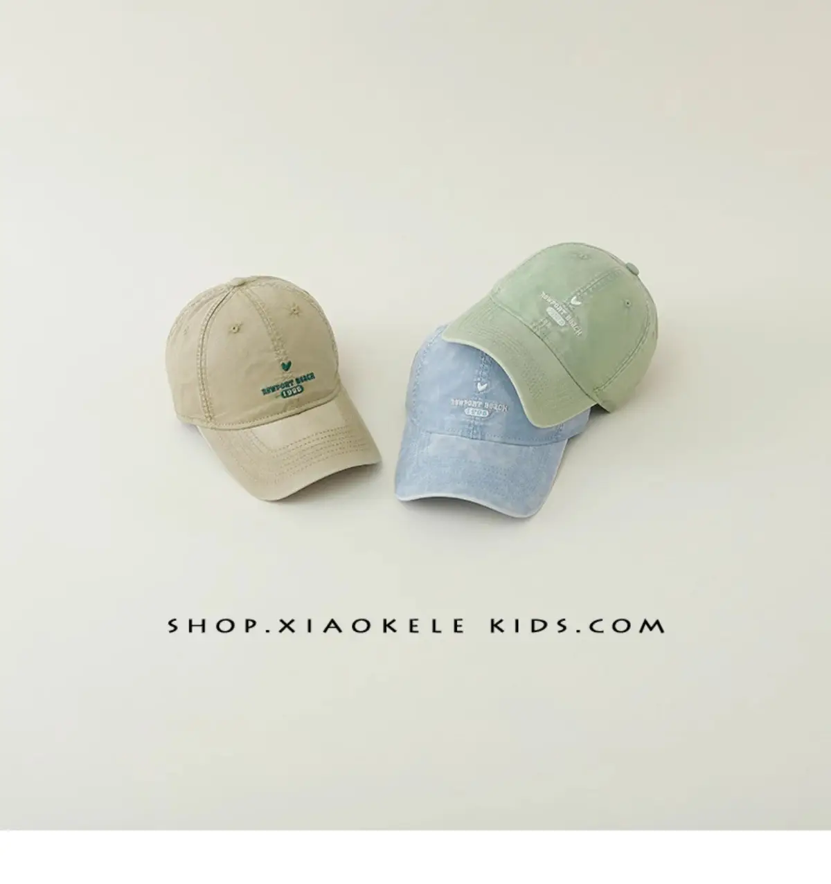 Kids Baseball Cap White Korean Embroidered Spring Autumn — feature 3