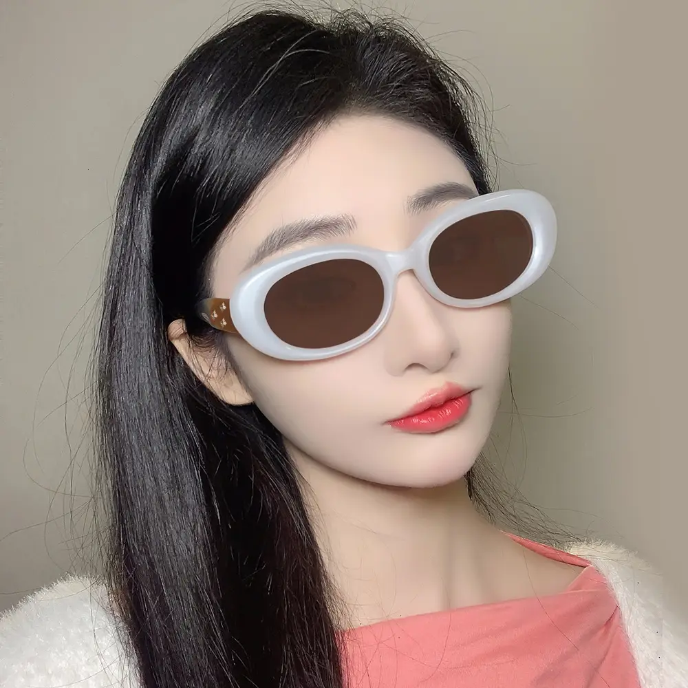 Korean Style Women Sunglasses UV400 Black - Image 8