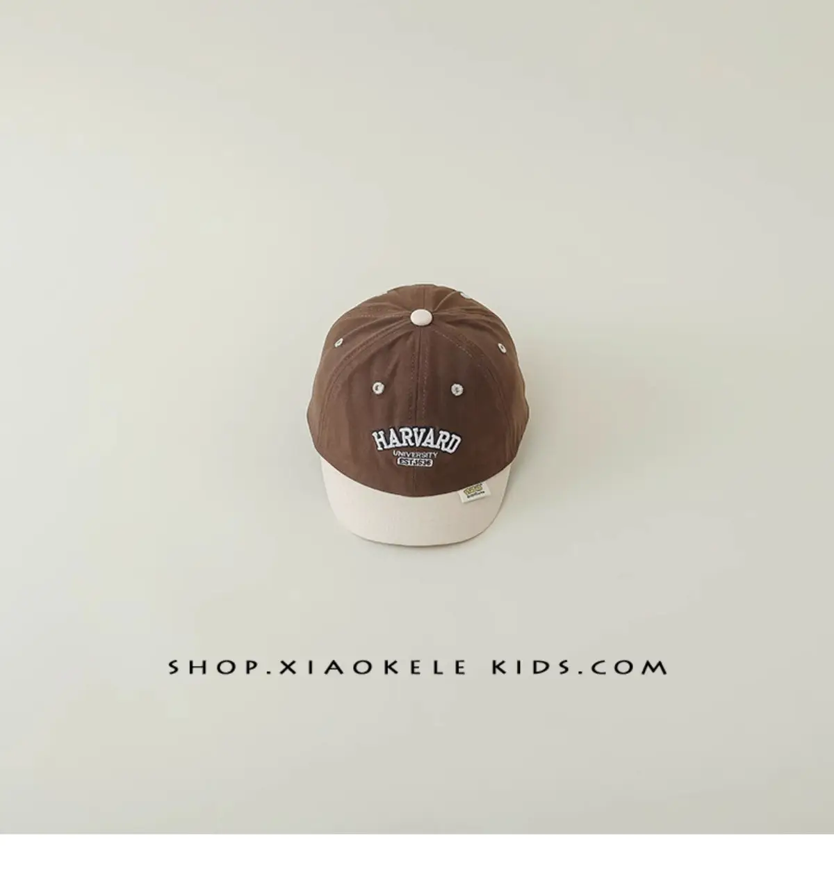 Brown Baby Cap with "BABY" Print for Kids — feature 14
