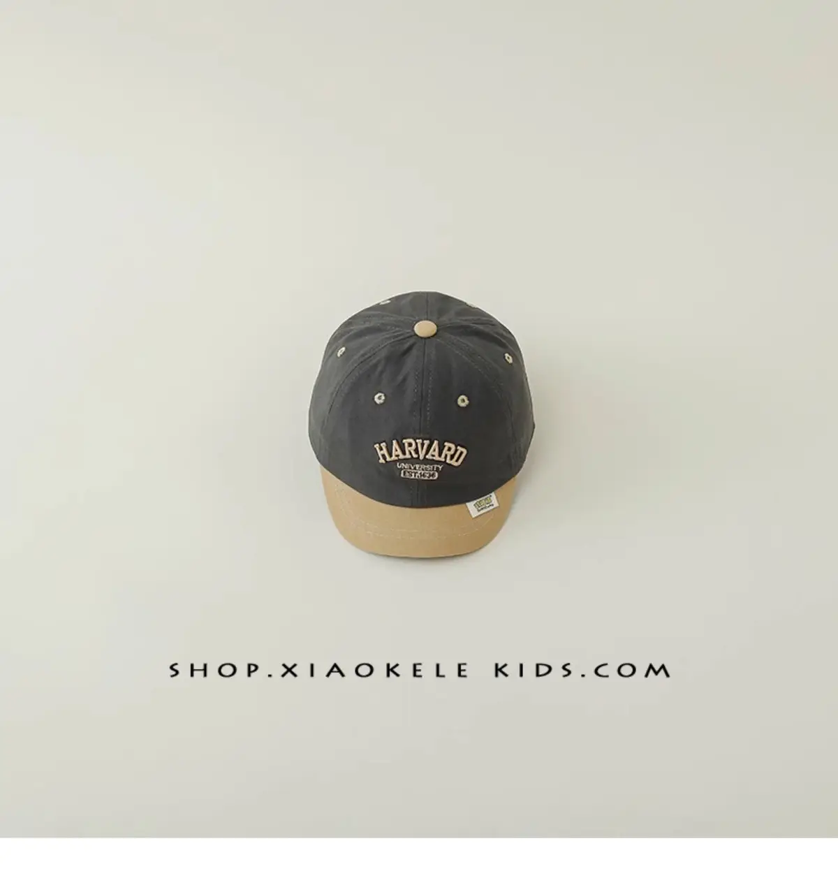 Brown Baby Cap with "BABY" Print for Kids — feature 17