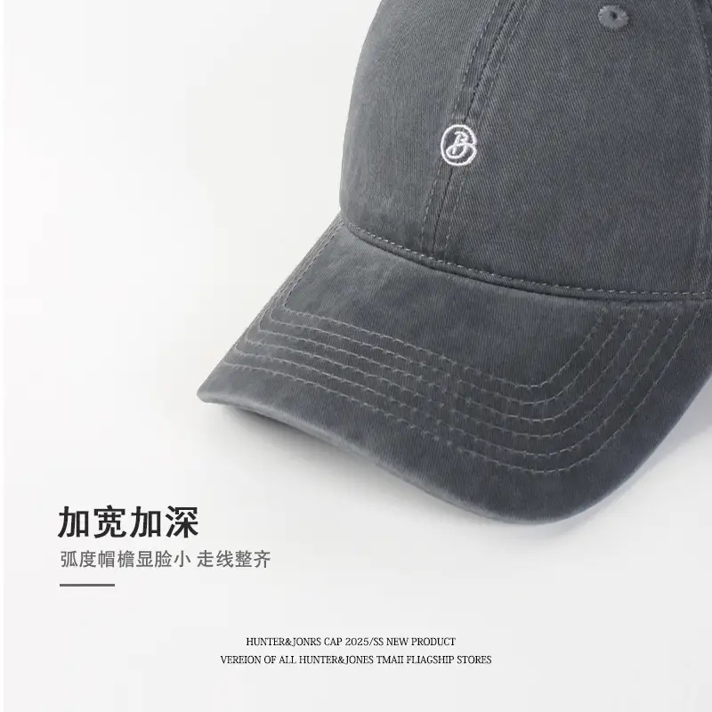 Women's Navy B-Letter Baseball Cap with Extra Length - Image 8