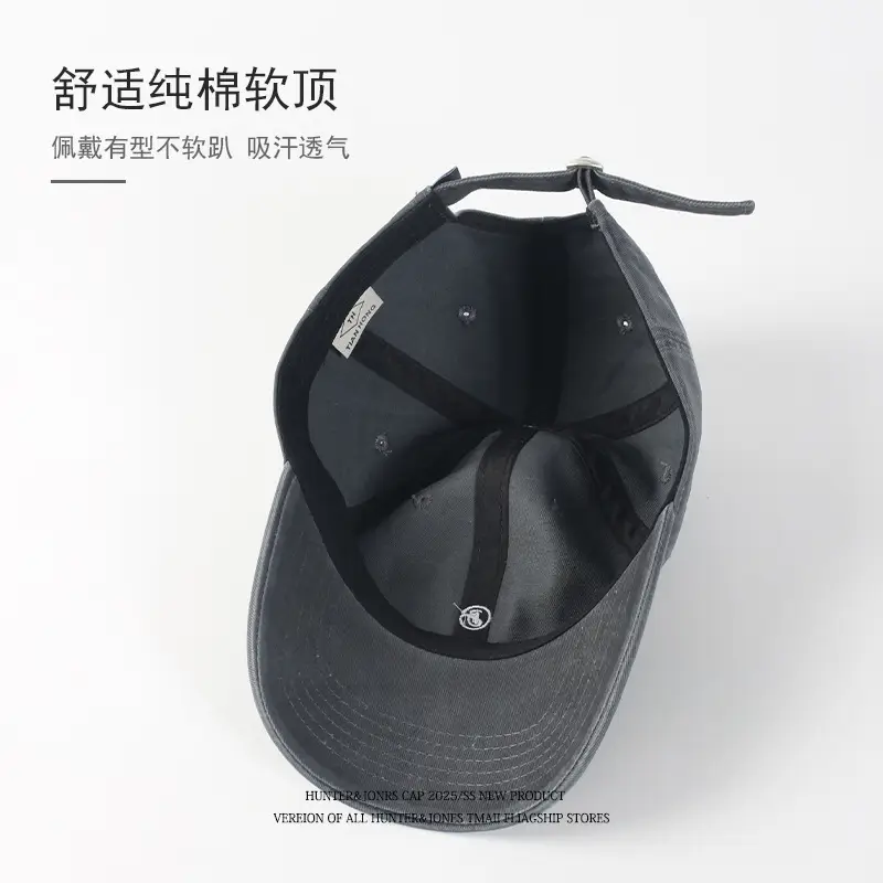 Women's Navy B-Letter Baseball Cap with Extra Length - Image 9