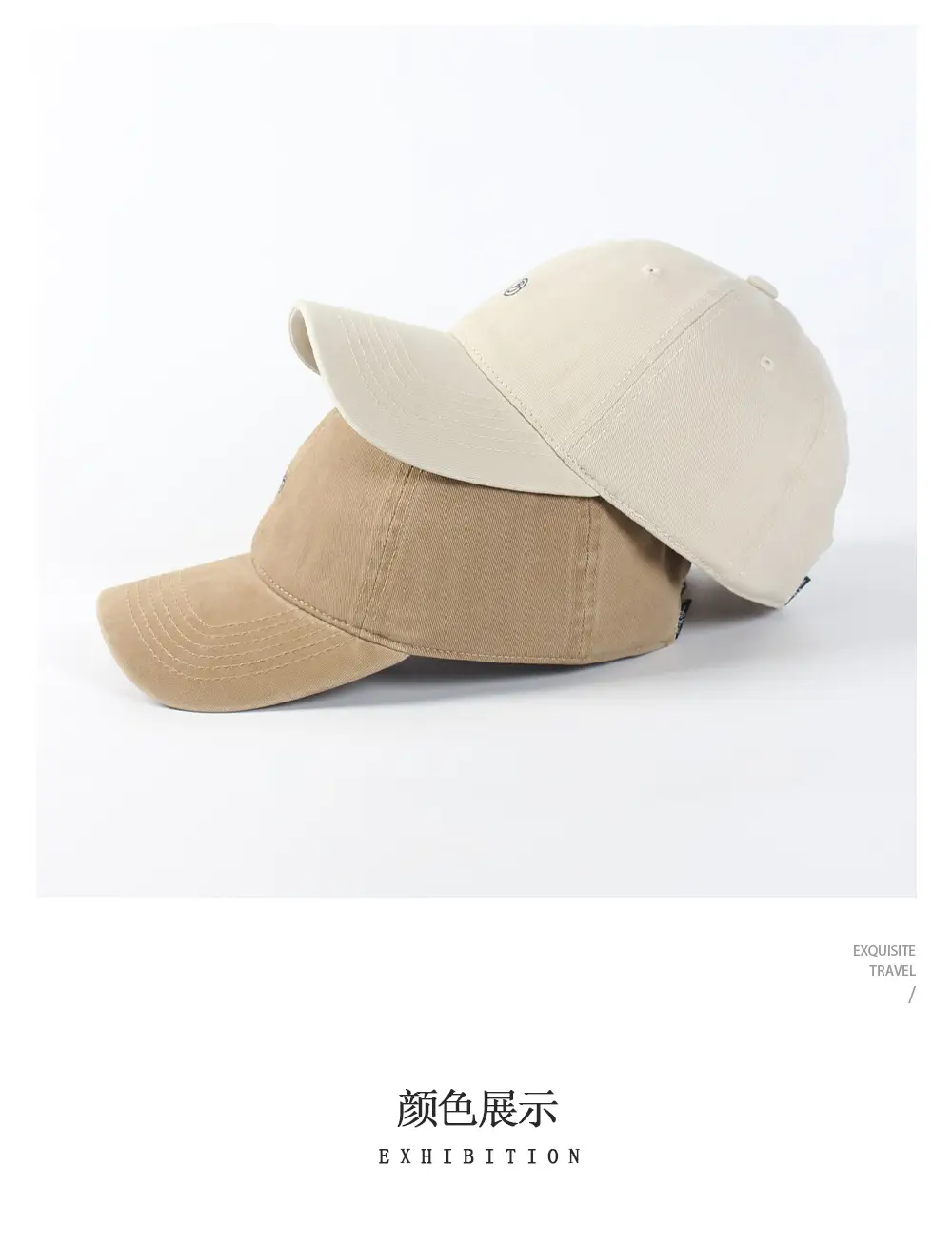 Women's Navy B-Letter Baseball Cap with Extra Length — feature 10