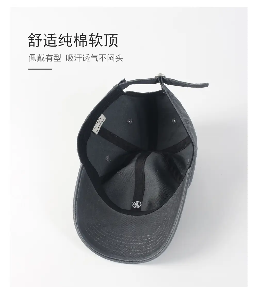 Women's Navy B-Letter Baseball Cap with Extra Length — feature 5