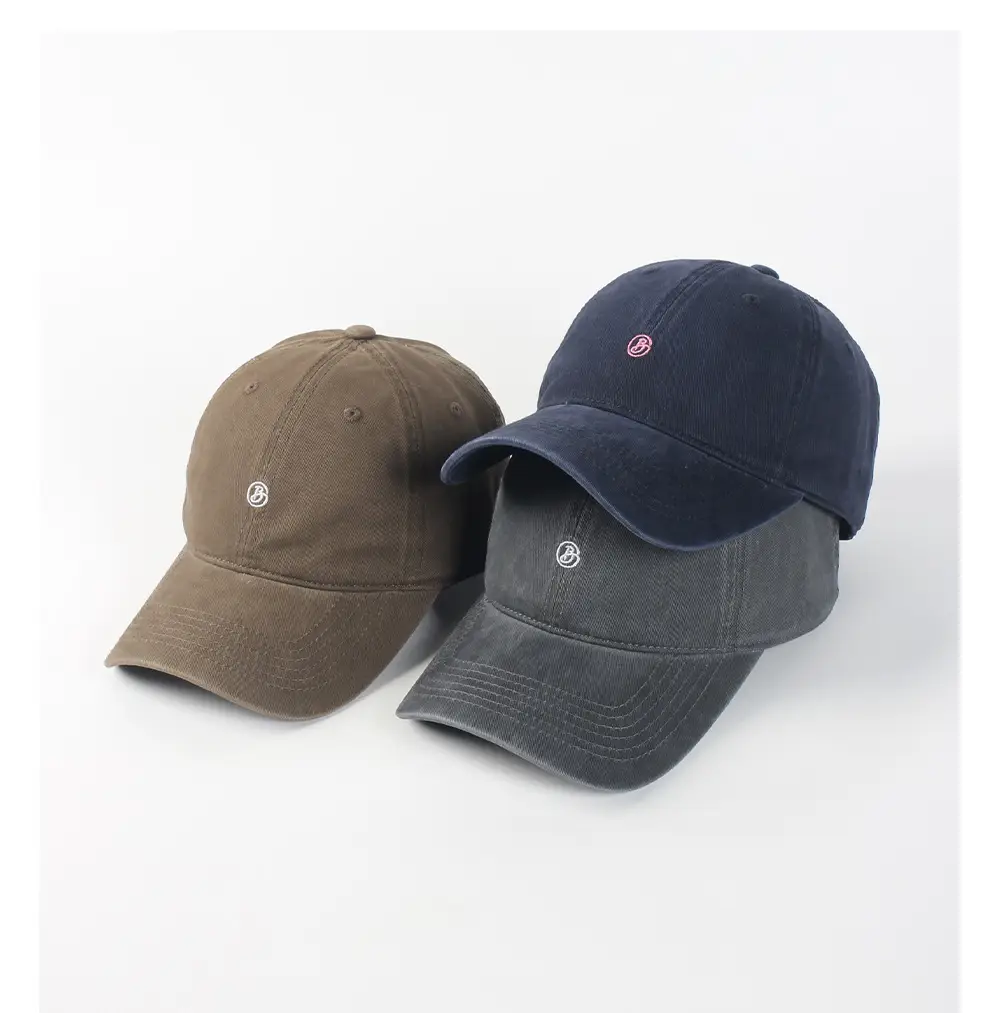 Women's Navy B-Letter Baseball Cap with Extra Length — feature 8