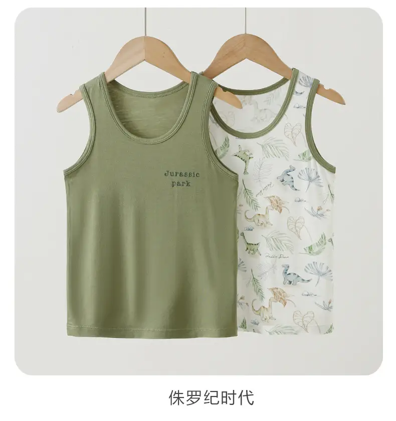 Kids Knitted Sleeveless Vest Set Green Floral Middle Size — feature 17