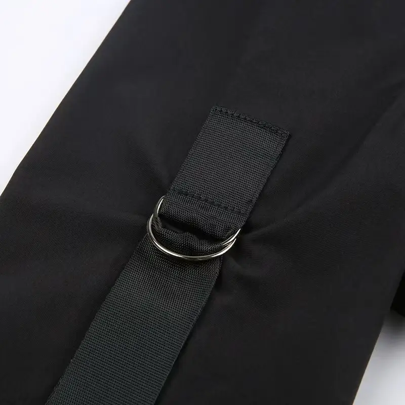 Korean Street Style Women's Black One-Piece Triangle Patchwork High-Waisted Top — feature 10