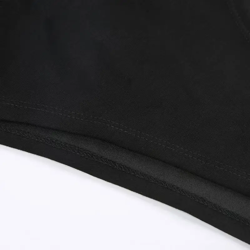 Korean Street Style Women's Black One-Piece Triangle Patchwork High-Waisted Top — feature 19
