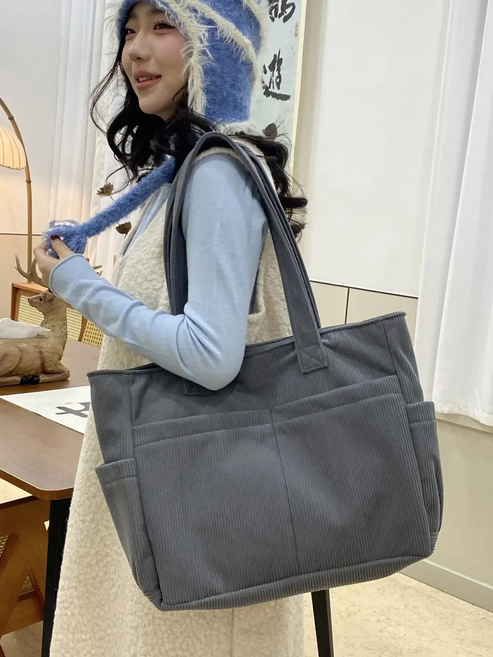 Women Lightweight Large Capacity Commuter Tote Bag Green