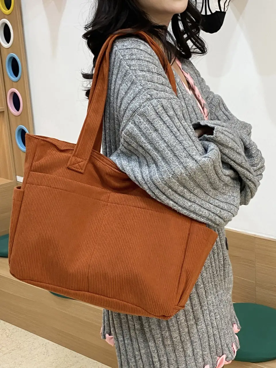Women Lightweight Large Capacity Commuter Tote Bag Green