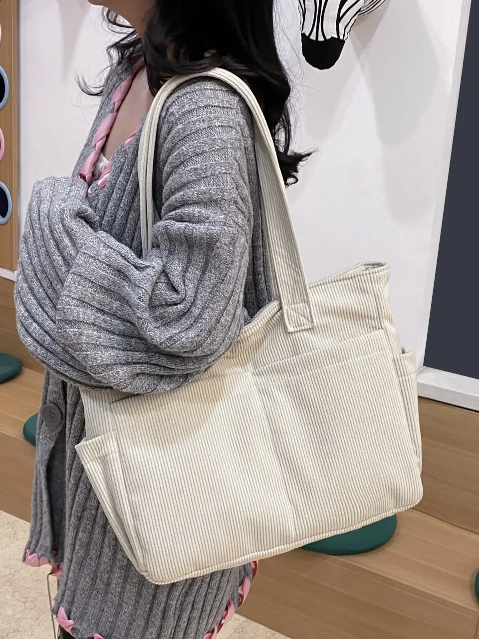 Women Lightweight Large Capacity Commuter Tote Bag Green