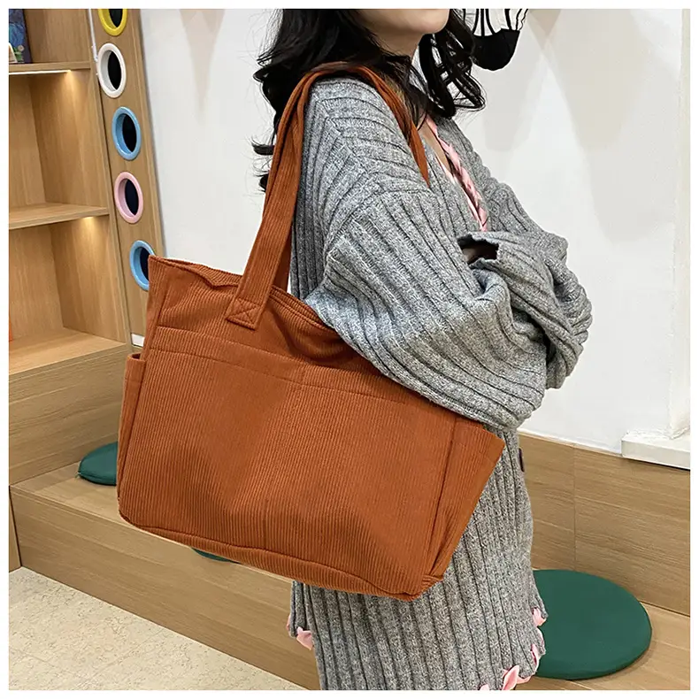 Women Lightweight Large Capacity Commuter Tote Bag Green — feature 16