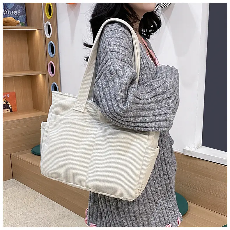 Women Lightweight Large Capacity Commuter Tote Bag Green — feature 19