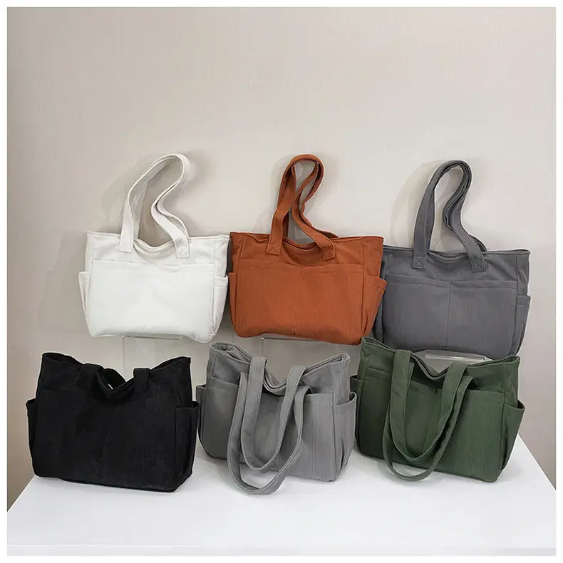 Women Lightweight Large Capacity Commuter Tote Bag Green — feature 28