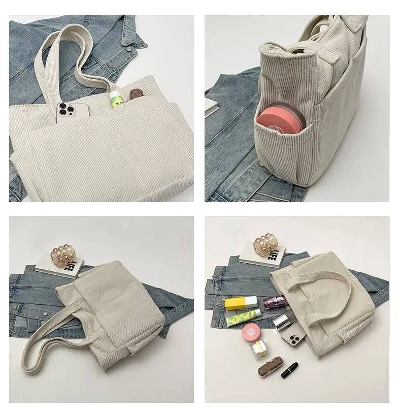 Women Lightweight Large Capacity Commuter Tote Bag Green — feature 6