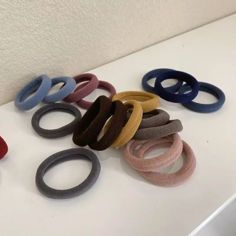 New Style Rubber Hair Band for Women Black Leather Case - Image 6