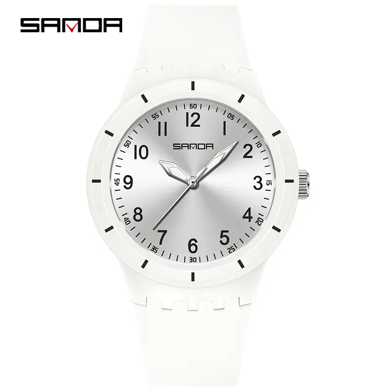 Sanda Student Quartz Watch Black Blue Dial All Match