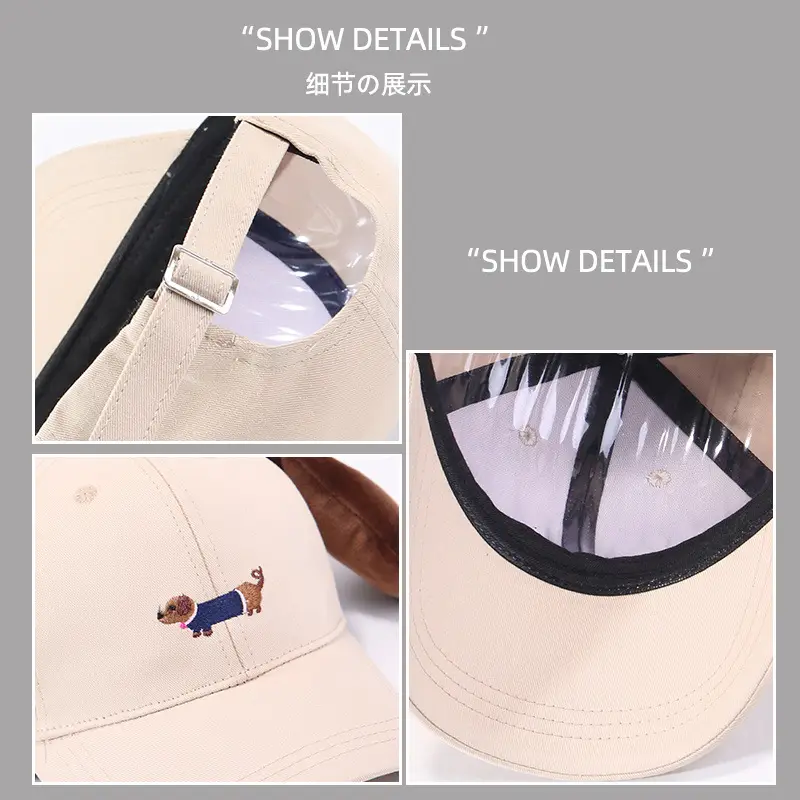 Cute Cartoon Poodle Cap for Women Girls Spring Summer - Image 5