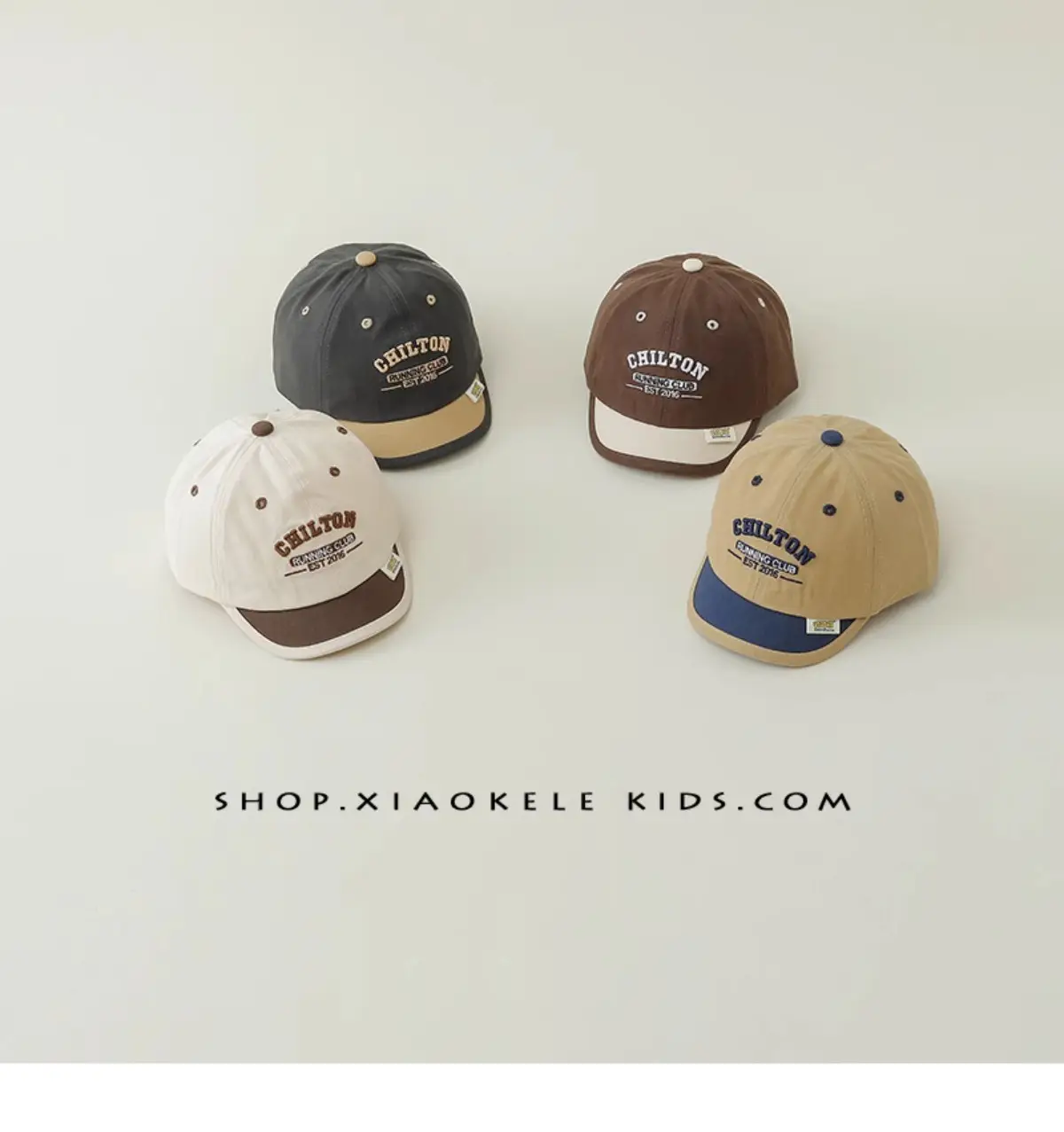 Kids Black Letter Embroidered Cap Spring Autumn β feature 2