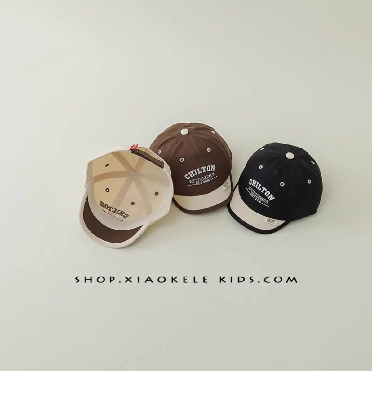 Kids Black Letter Embroidered Cap Spring Autumn β feature 5