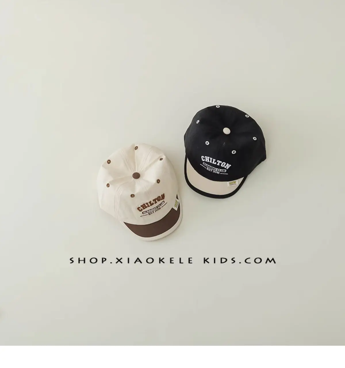 Kids Black Letter Embroidered Cap Spring Autumn β feature 9