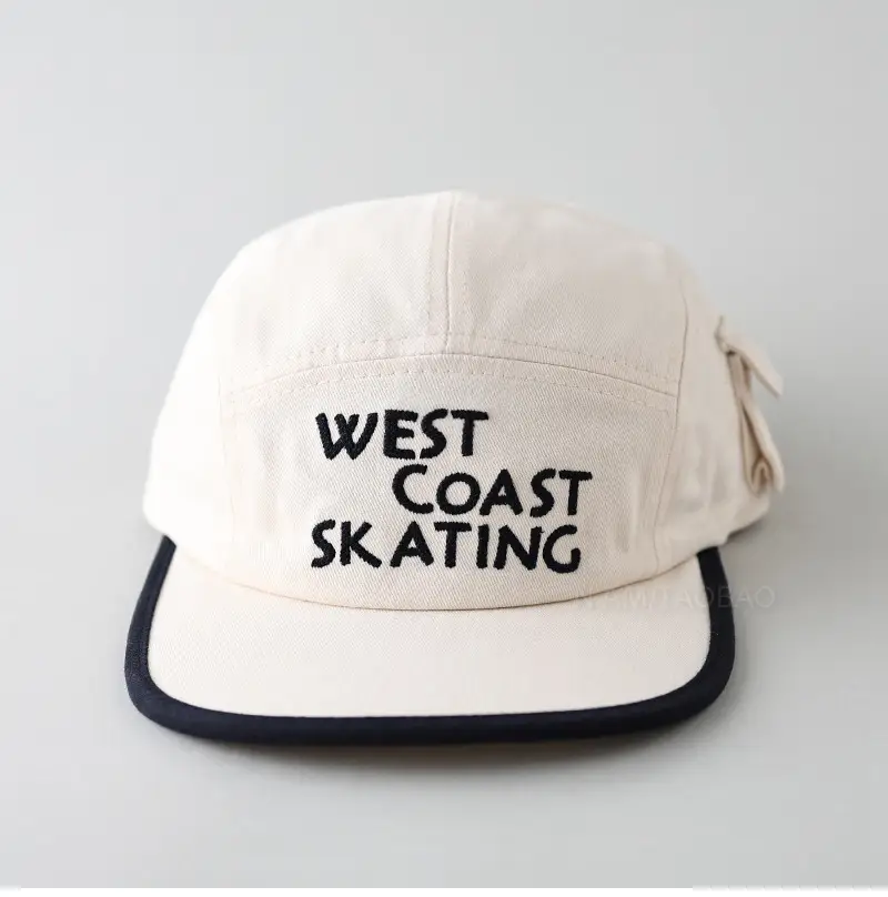 West Coast Skating Black Cap for Men Women — feature 4