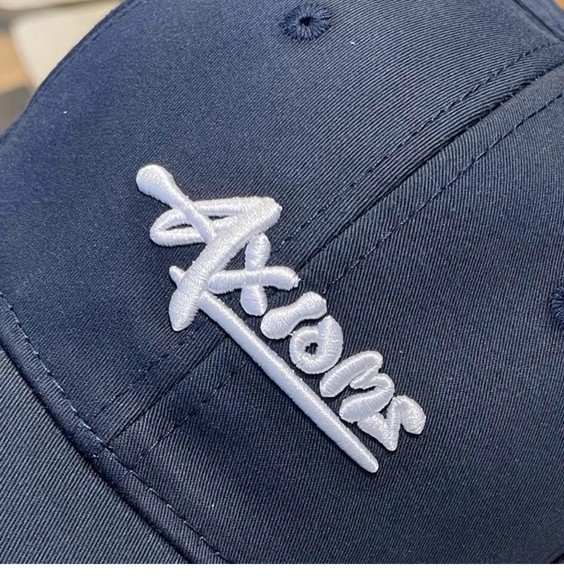 2025 Letter Embroidered Baseball Cap Women Men Navy Blue — feature 10