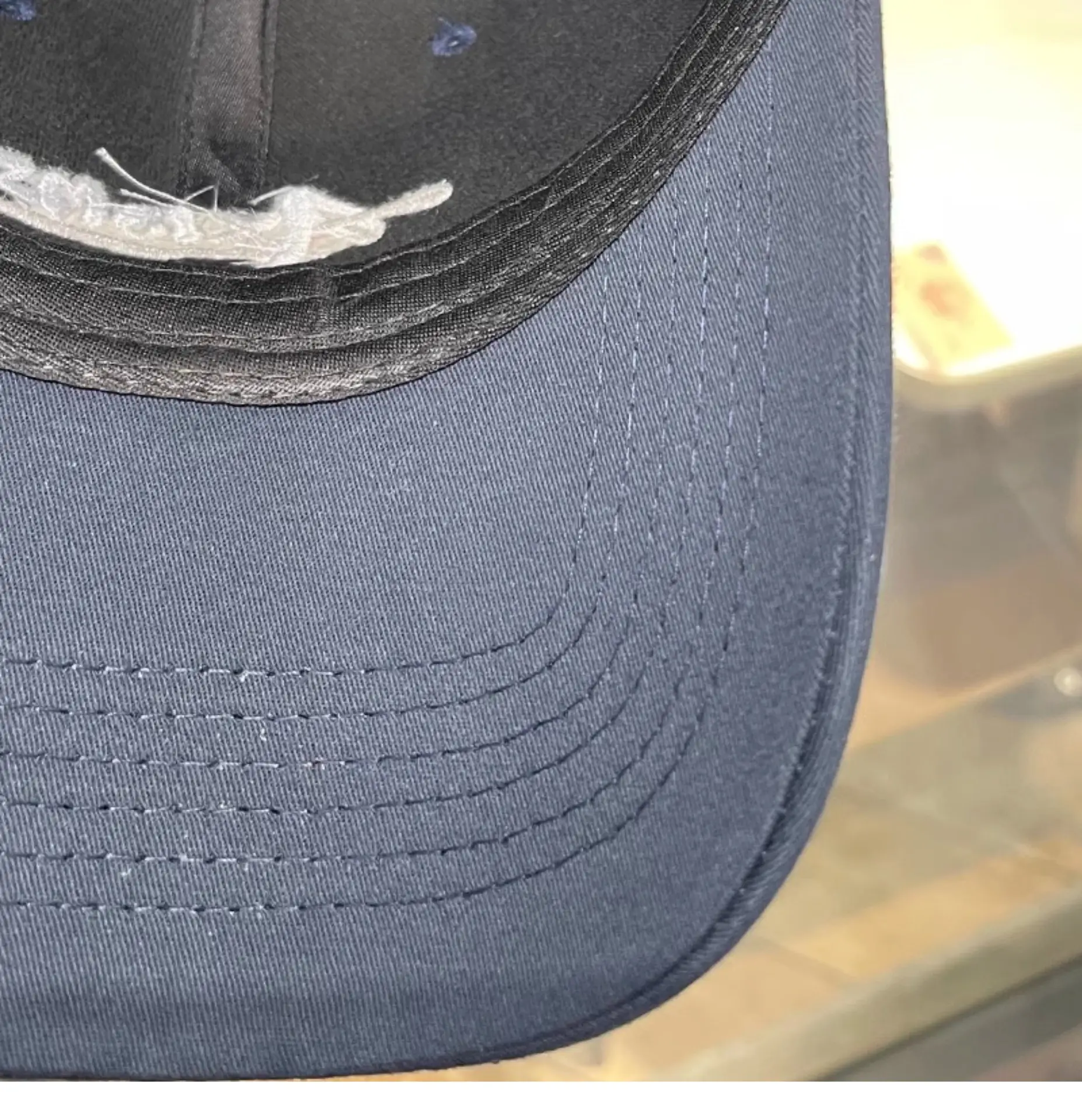 2025 Letter Embroidered Baseball Cap Women Men Navy Blue — feature 12