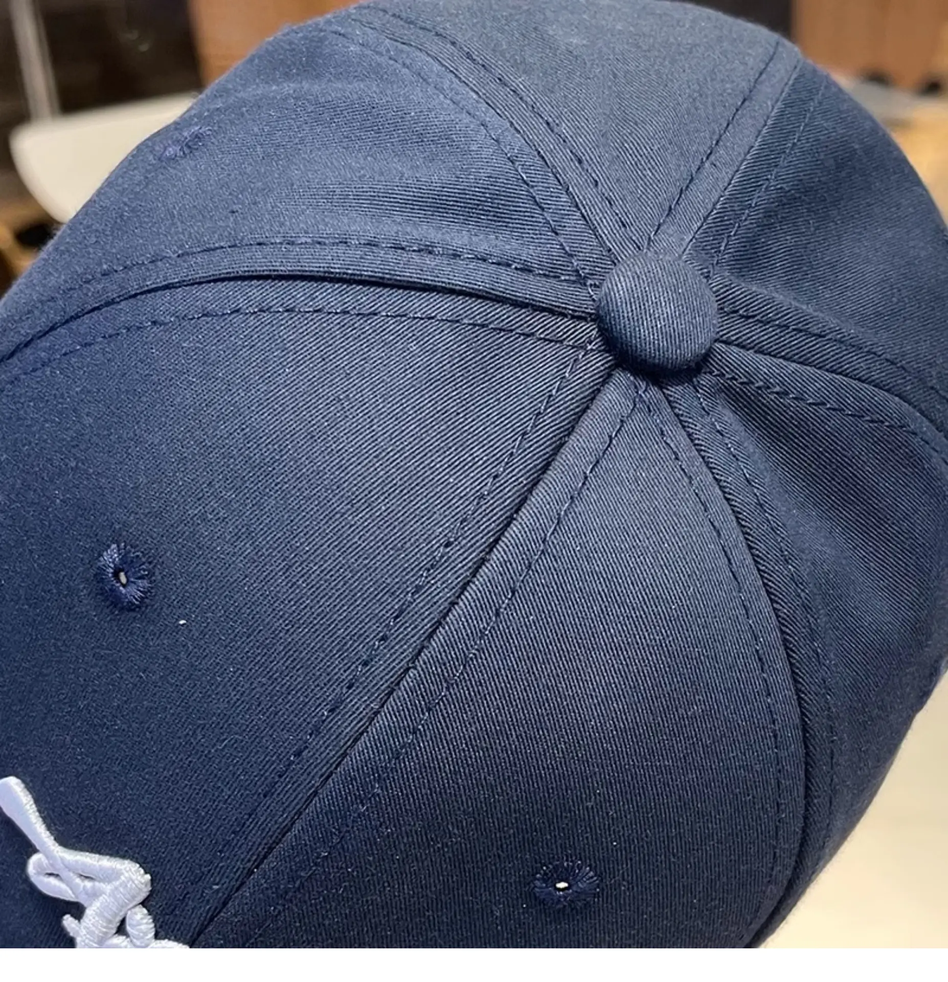 2025 Letter Embroidered Baseball Cap Women Men Navy Blue — feature 14