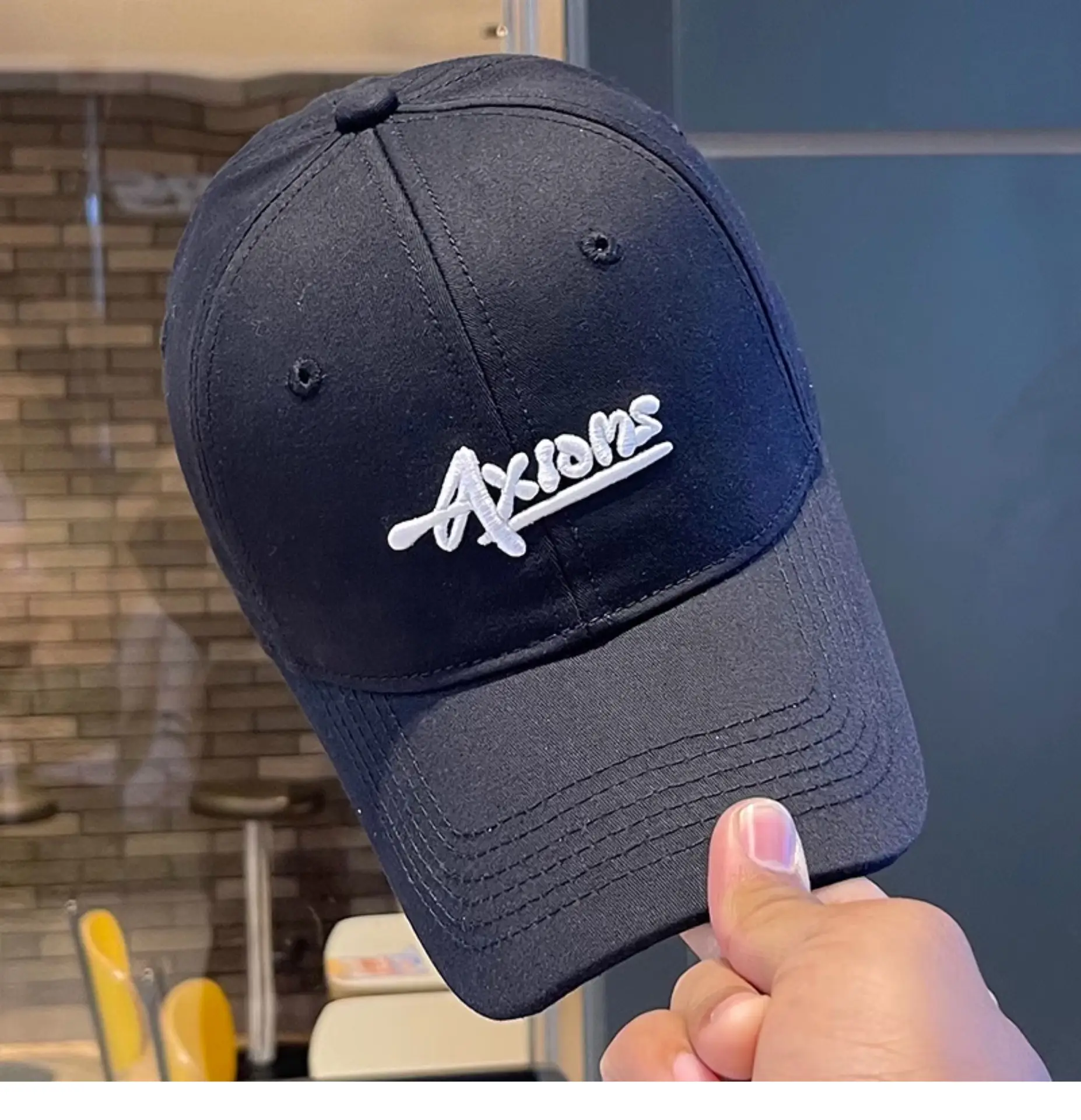 2025 Letter Embroidered Baseball Cap Women Men Navy Blue — feature 16