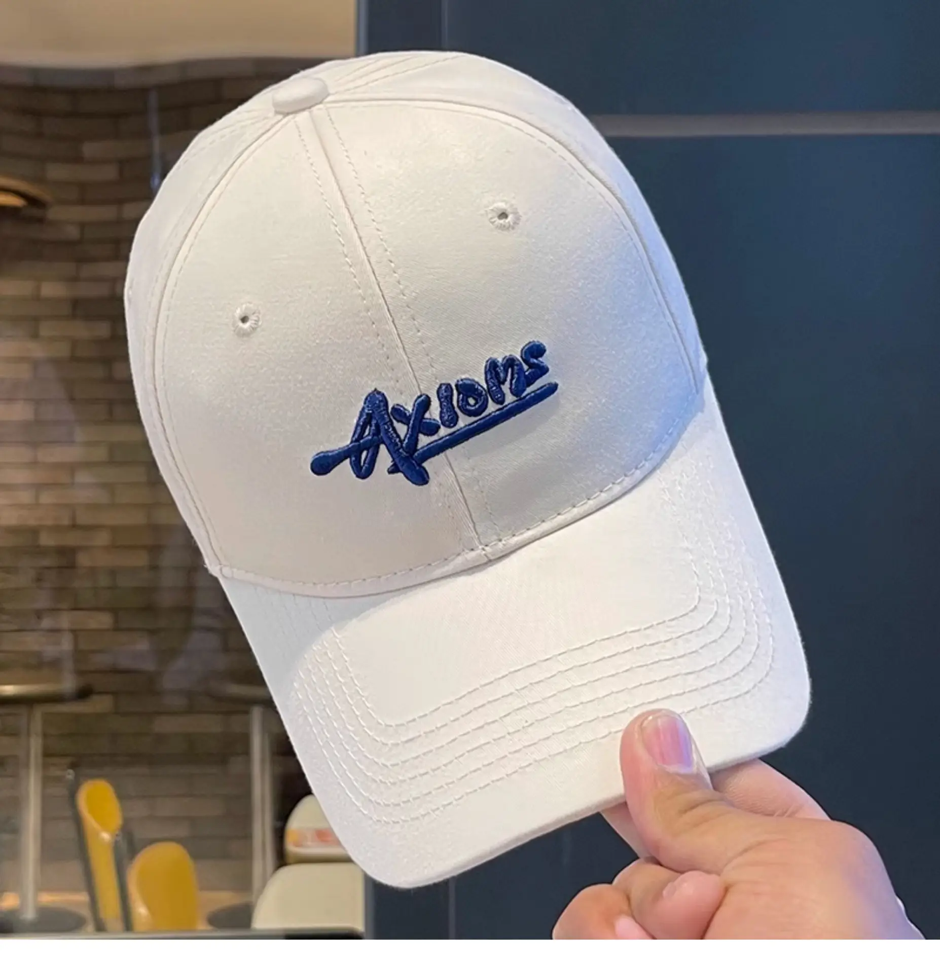 2025 Letter Embroidered Baseball Cap Women Men Navy Blue — feature 17