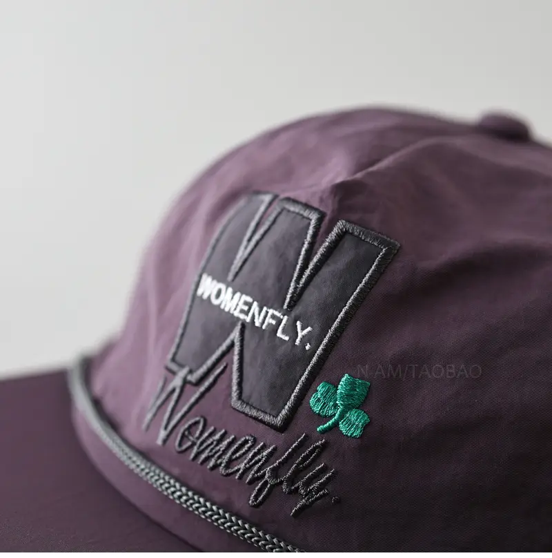 Women's Grey Embroidered Baseball Cap — feature 10