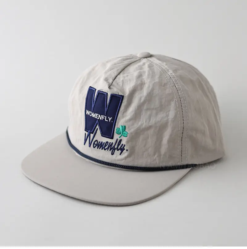 Women's Grey Embroidered Baseball Cap — feature 1