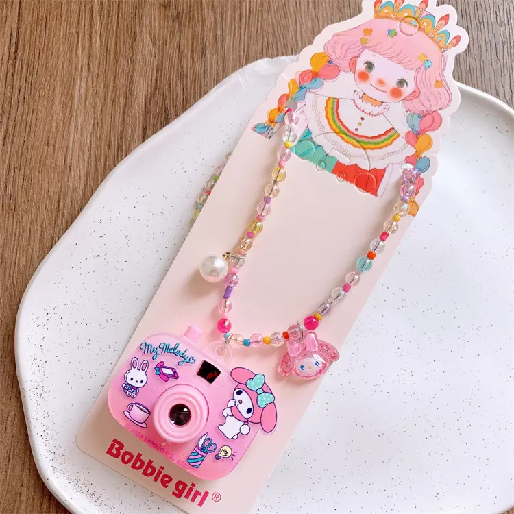 Cute Cartoon Beaded Necklace for Girls Birthday Gift