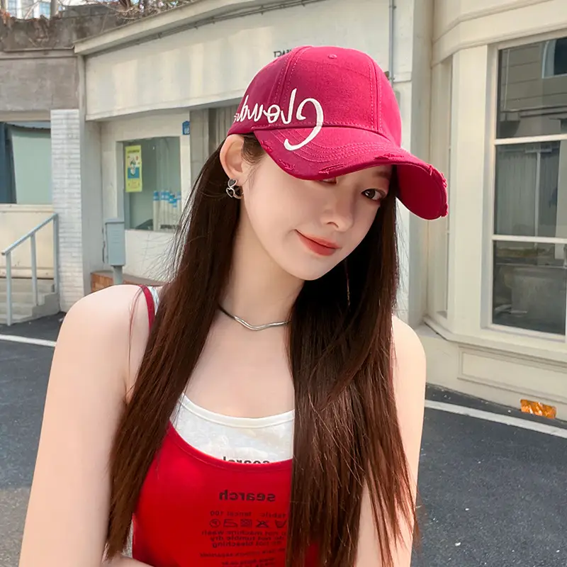 Clouds Embroidered Maroon Baseball Cap All Season - Image 11
