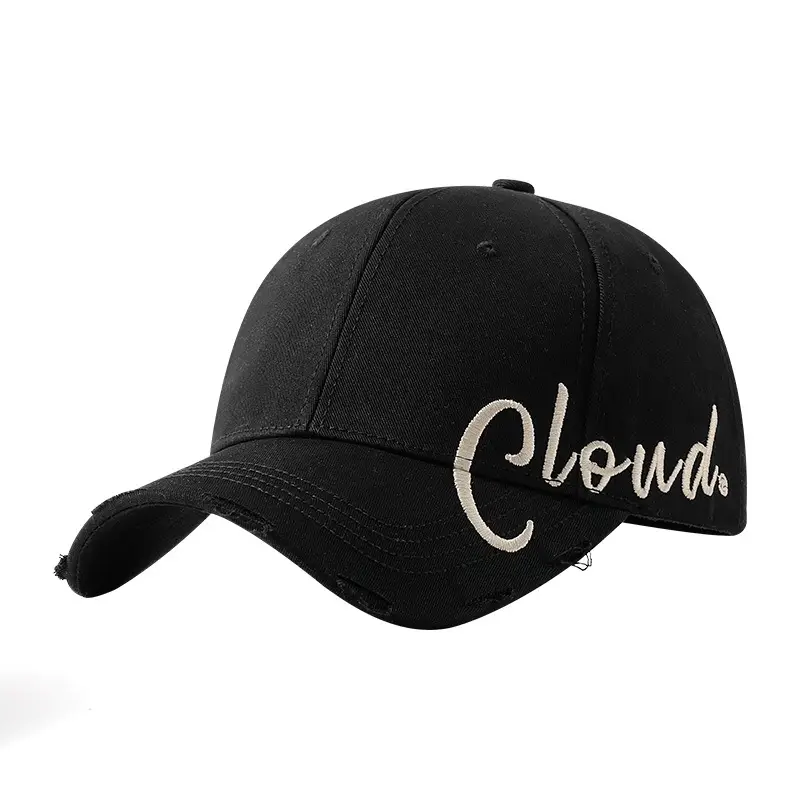 Clouds Embroidered Maroon Baseball Cap All Season - Image 13