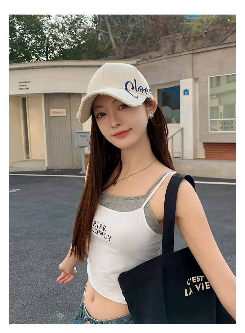 Clouds Embroidered Maroon Baseball Cap All Season — feature 9