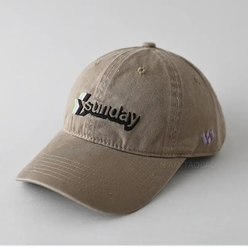 Maroon Vintage Letter Embroidered Baseball Cap Unisex - Image 8