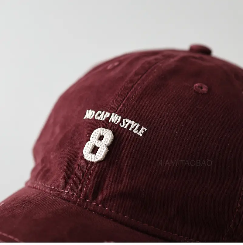Black Digital Embroidered Baseball Cap for Men Women — feature 13