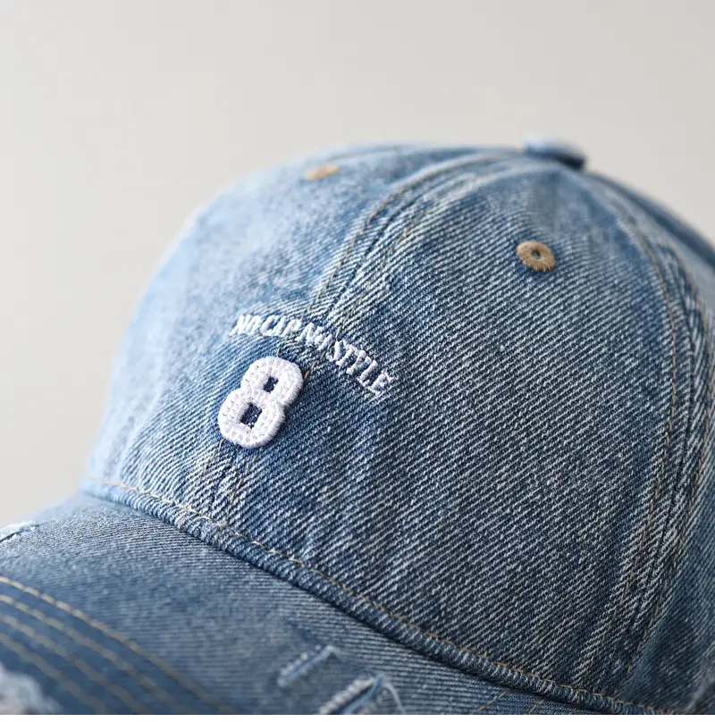 Black Digital Embroidered Baseball Cap for Men Women — feature 17