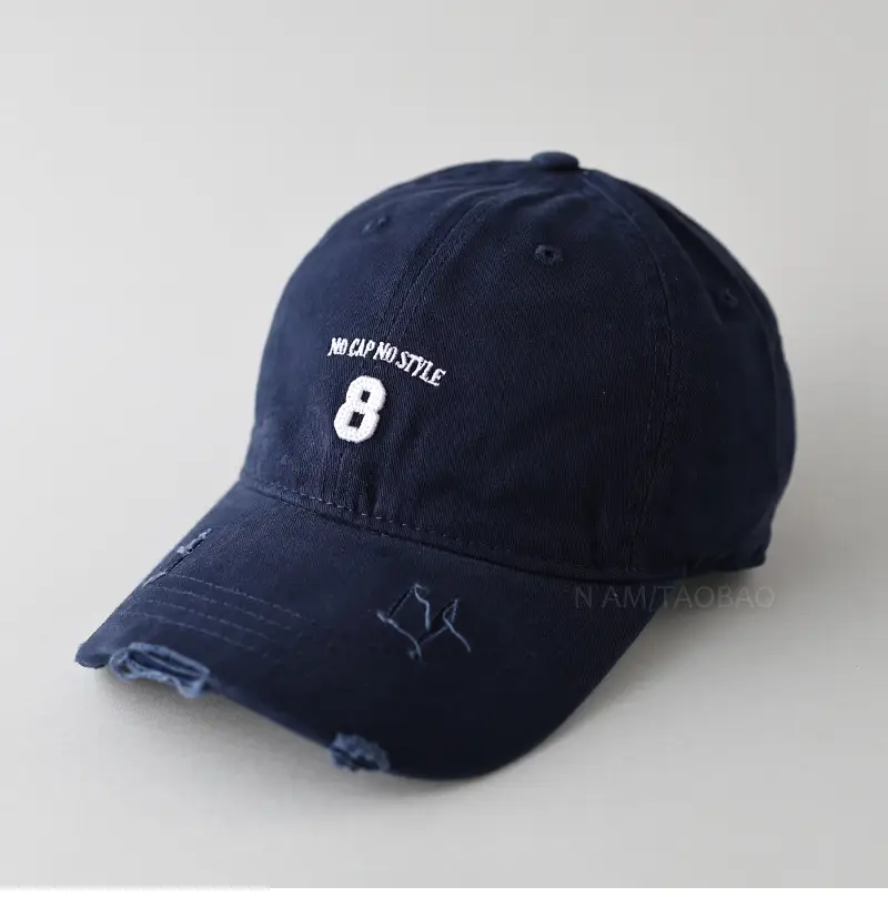 Black Digital Embroidered Baseball Cap for Men Women - Image 6