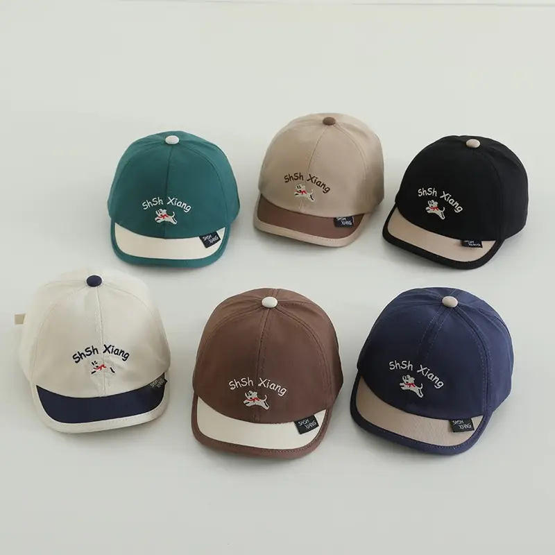 Baby Hats Spring Autumn Cartoon Short Brim Cap - Image 7
