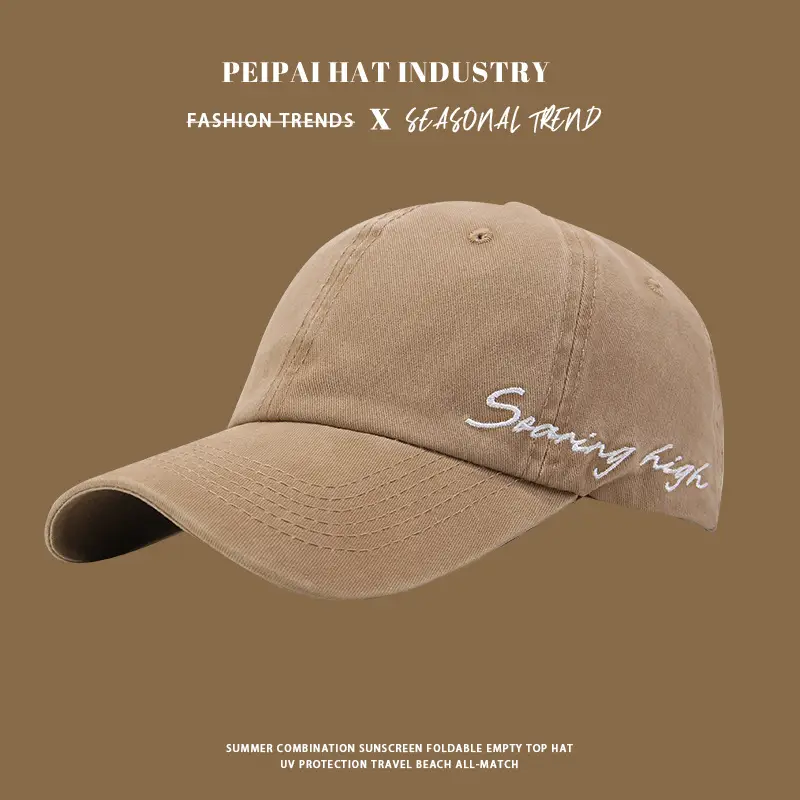 Pea Hat Men Women Spring Embroidered Washable All Colors - Image 4