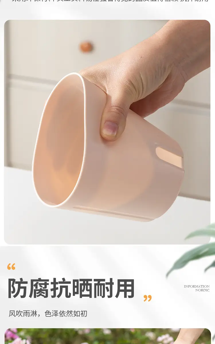 New High-grade Lazy Self-absorbent Plastic Flower Pot Thickened Big small size Office Meat Pot Non-watering Cross-border — feature 4