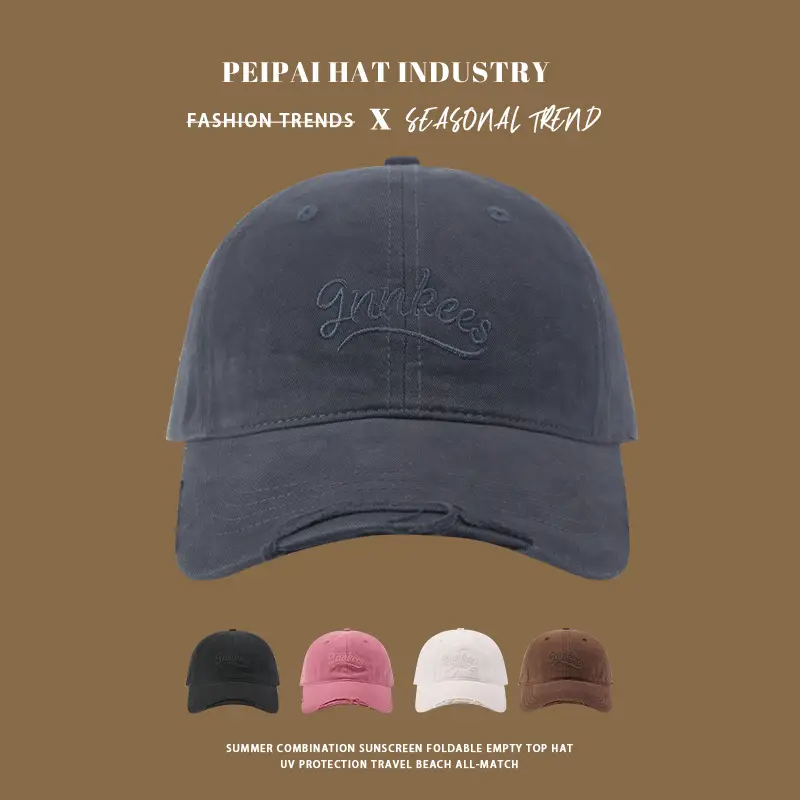 Early Spring Women Men Brown Embroidered Cap - Image 6