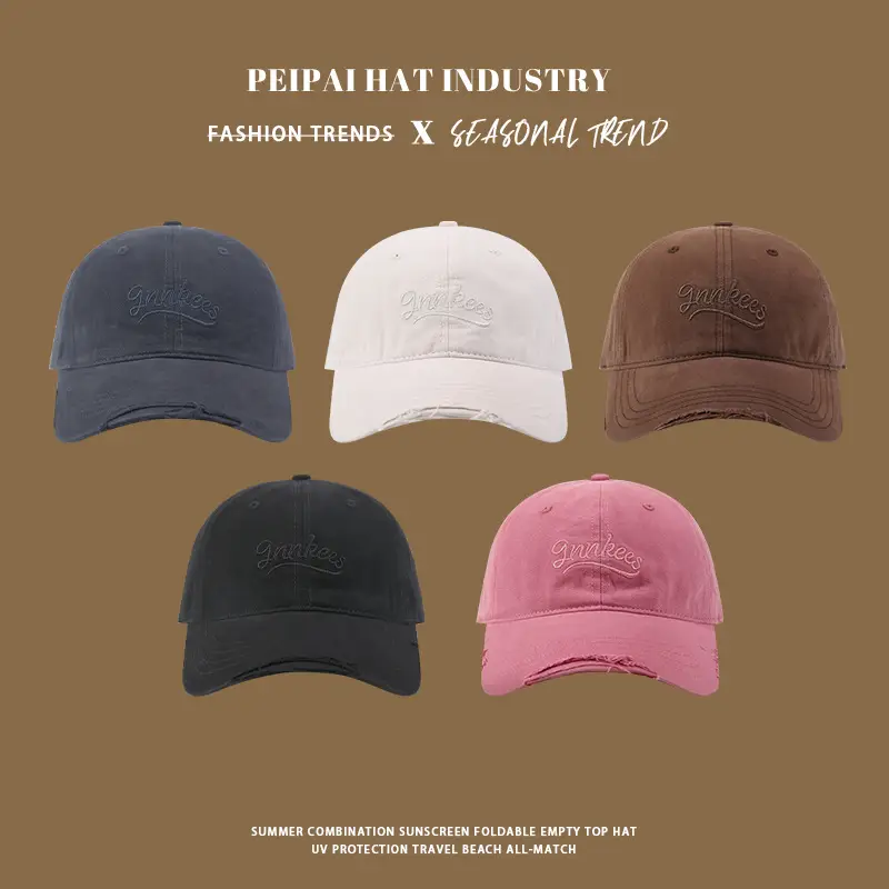 Early Spring Women Men Brown Embroidered Cap - Image 7