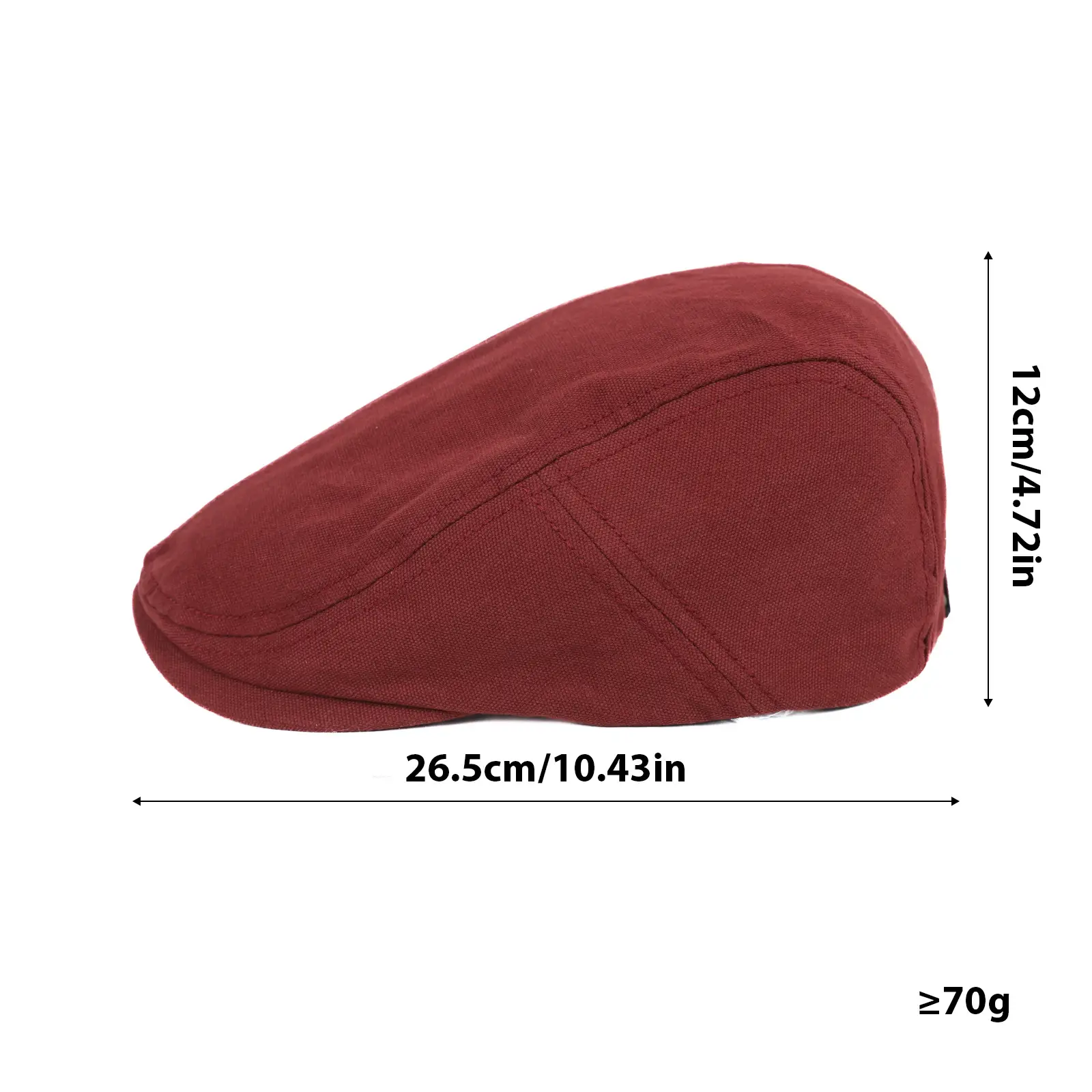 Retro British Forward Cap Solid Color for Women - Image 7