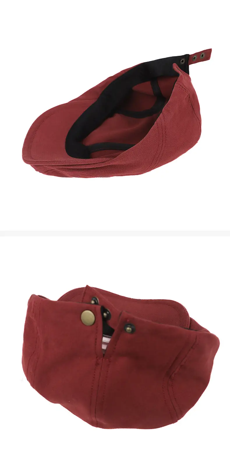 Retro British Forward Cap Solid Color for Women — feature 10